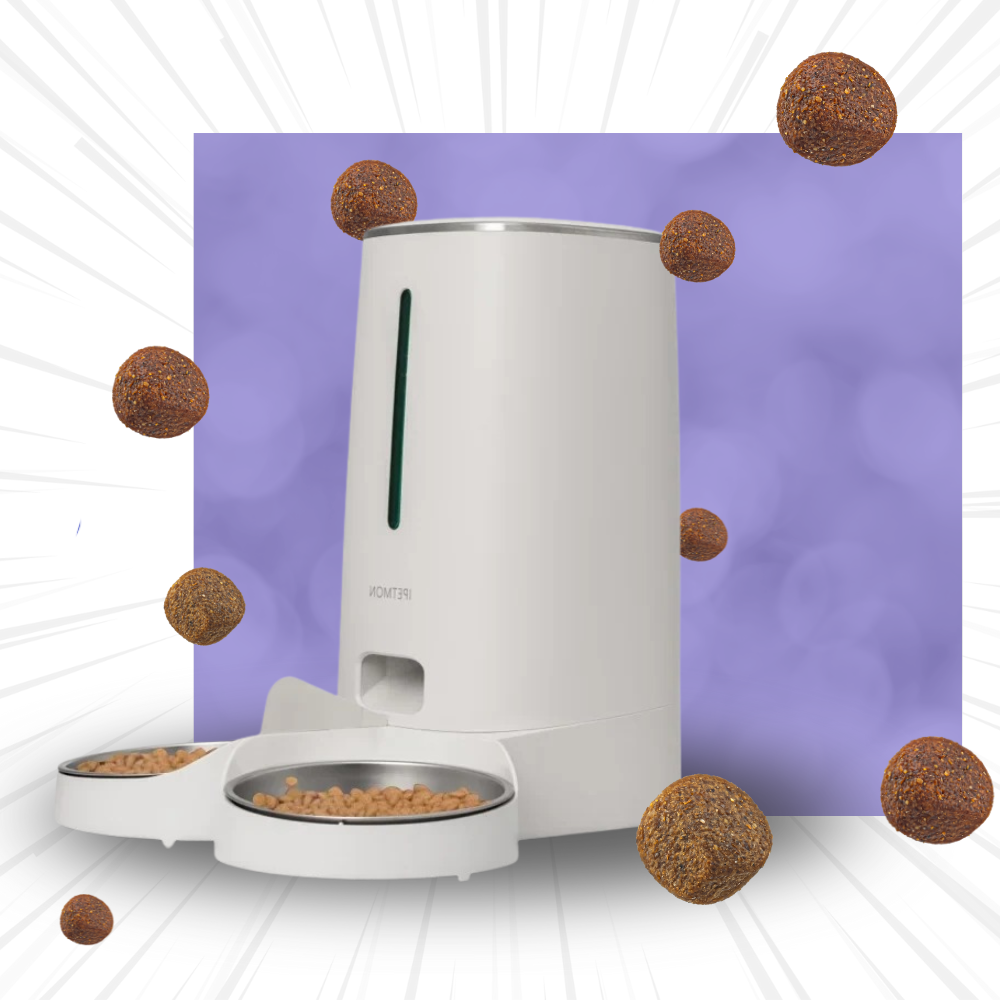Smart automatic pet feeder with mobile app