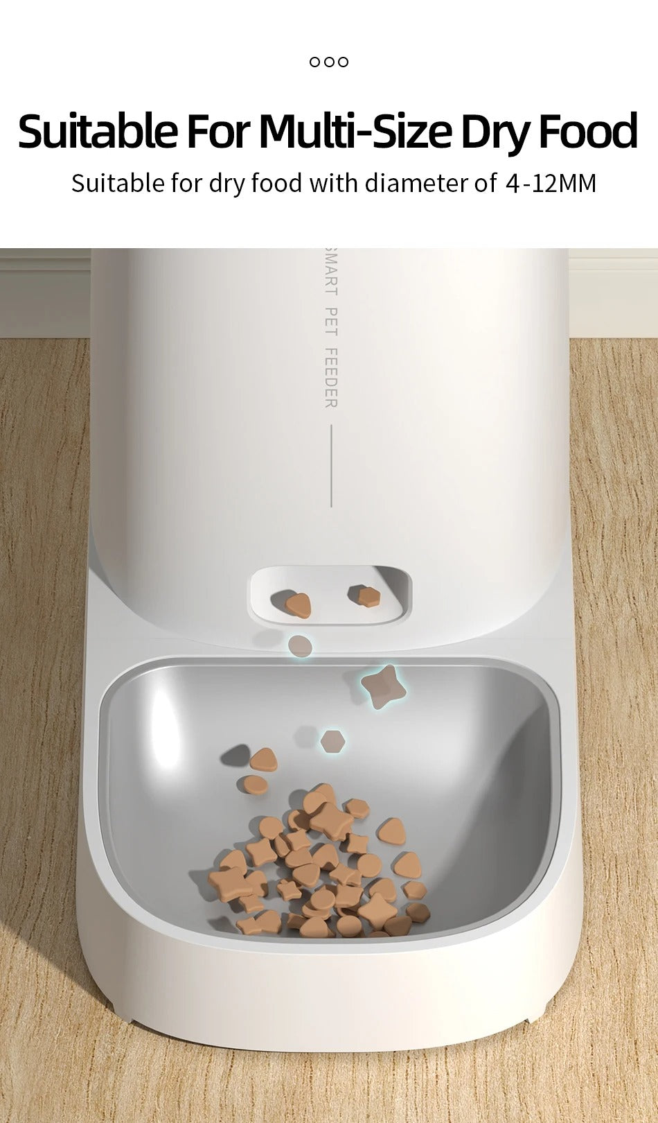 Smart WiFi Pet Feeder – App-Controlled Auto Food Dispense ( 4L, double, single bowl)